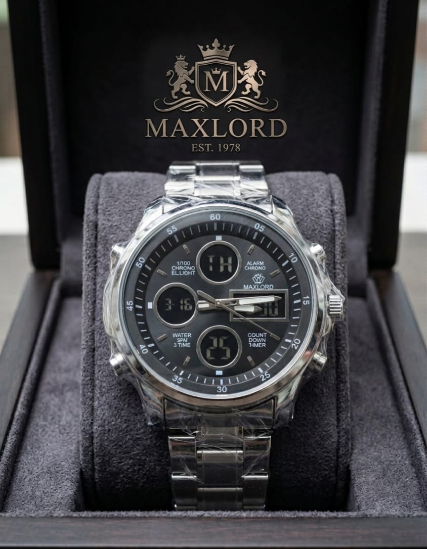Maxlord Premium Multi-Function Analog-Digital Watch